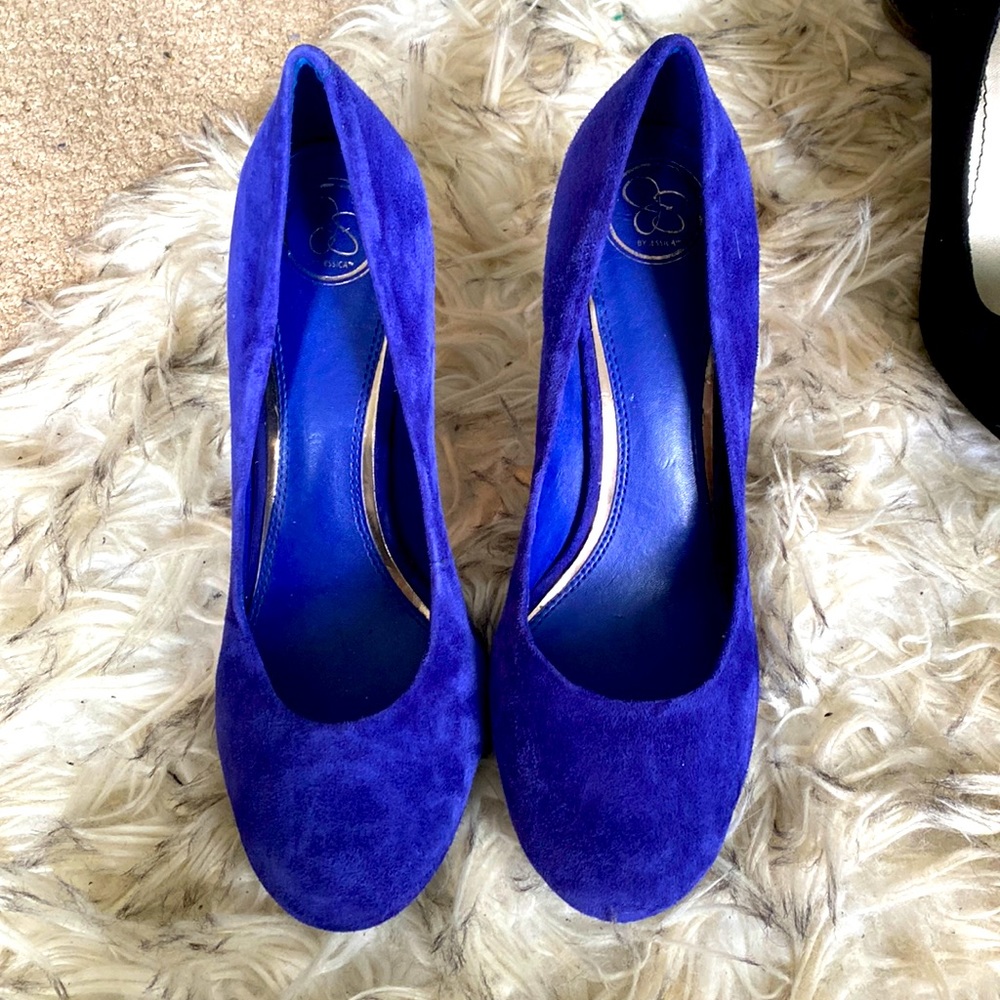 Royal blue heels